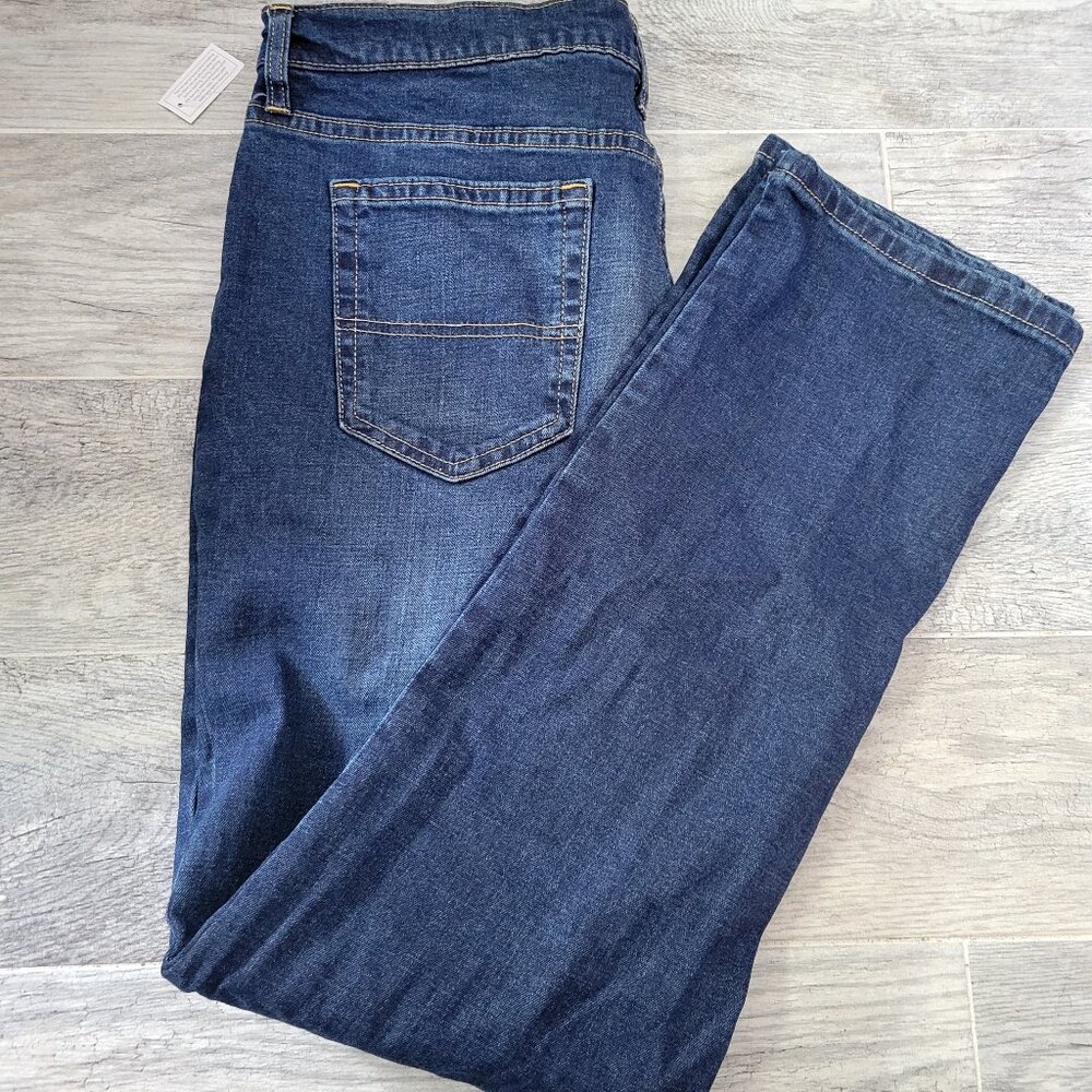 Member's Mark Blue Jeans Men's 36x32 Straight Fit Stretch Denim NWT